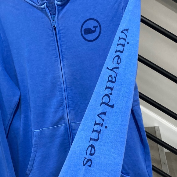NWOT Blue Zip-Up Hoodie - Picture 2 of 4
